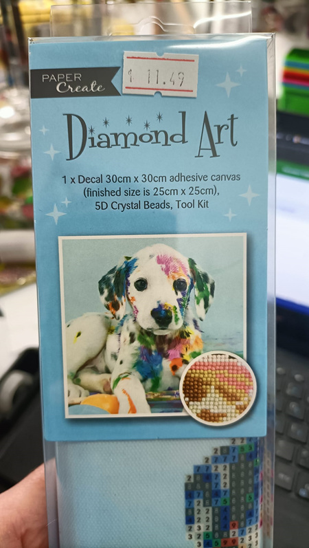 Diamond Art - Messy Pup E7059