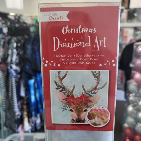 Diamond art - reindeer 40cm X 50cm canvas