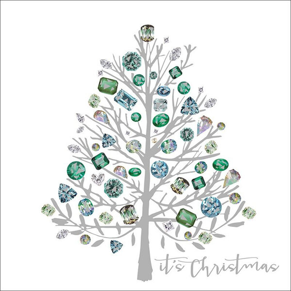 Diamond Christmas Tree Christmas Card
