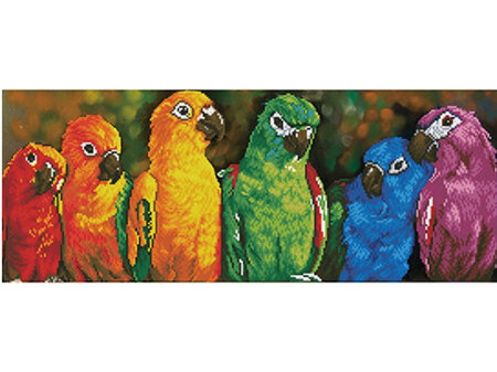 Diamond Dots - Rainbow Parrots