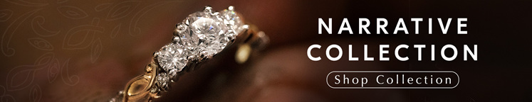 diamond engagement ring, three stone ring, filigree, vintage, rose gold