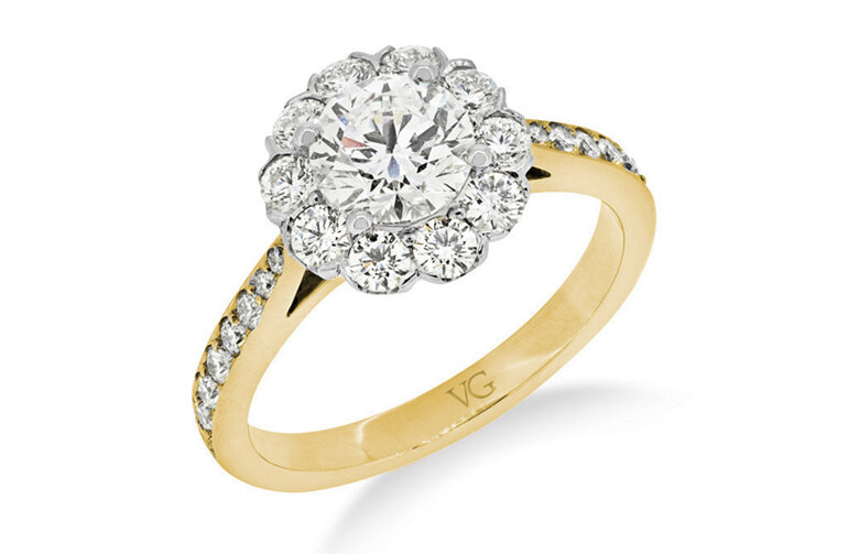 Diamond Engagement Ring, White Gold, Platinum, Yellow Gold, Rose Gold