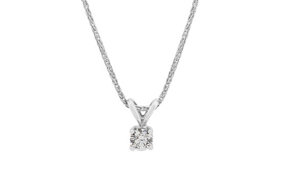 Small Argyle Spinel and Diamond Necklace