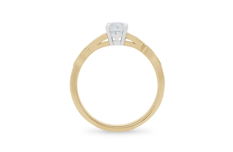 Diamond Solitaire, Diamond Engagement Ring, Engagement Ring 18ct yellow gold