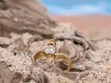 Diamond Solitaire Engagement Ring, Cove The Sandrift Collection