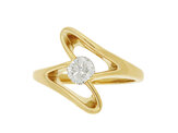 Diamond Solitaire Engagement Ring, Fluvial The Sandrift Collection