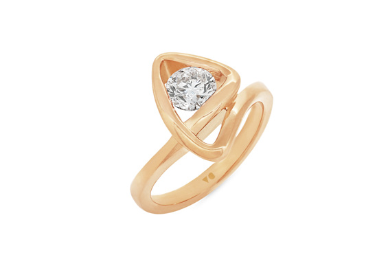 Diamond Solitaire Engagement Ring, Peak The Sandrift Collection
