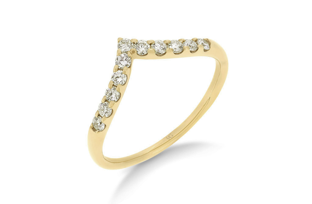 V Shaped Claw Set Diamond Ring The Village Goldsmith