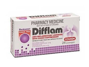 DIFFLAM Cough Loz Blackcurrant S/F 24: