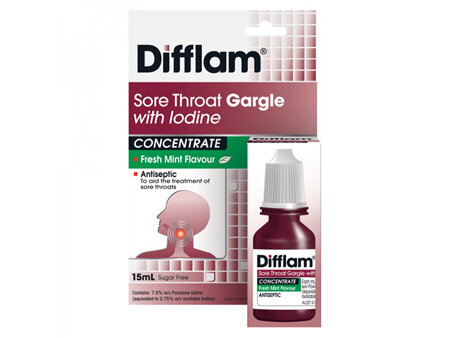 Difflam Iodine Gargle Concetrate 15mL