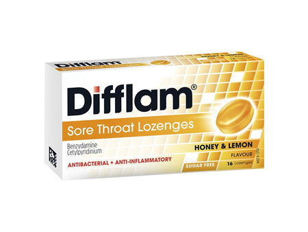 Difflam Lozenges Honey & Lemon 16
