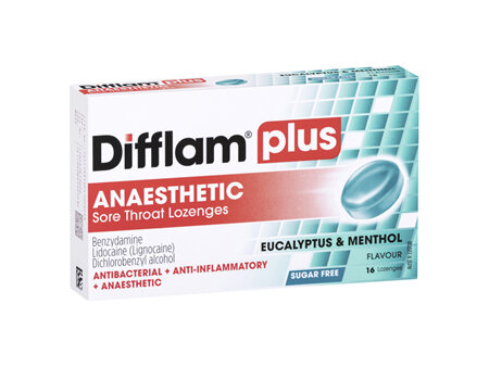Difflam Plus Anaesthetic Menthol & Eucalypt Loz 16