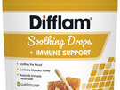 DIFFLAM Soothing Drops+ Immune Support Honey & Lemon 20 pack