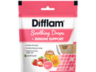 Difflam Soothing Drops+Immune Support Strawberry 20s