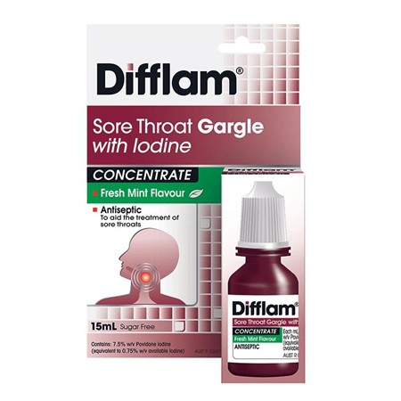 Difflam Sore Throat Gargle with Iodine 15mL