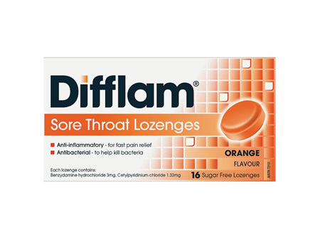 Difflam Sore Throat Orange Lozenges  16