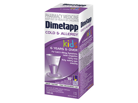 Dimetapp Cold & Allergy Kids 6Yrs 100ml