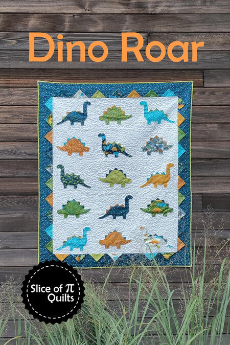 Dino Roar Quilt Pattern from Slice of Pi Quilts