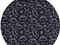'Dinos' 100% certified Organic Cotton Knit, price per meter * 112cm length