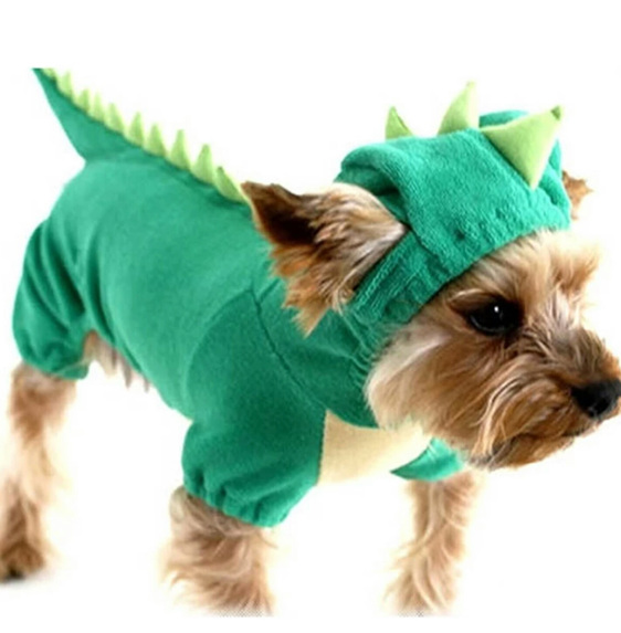 Dinosaur dog costume
