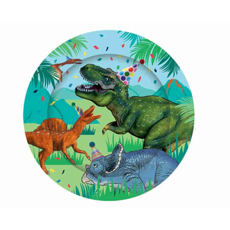 Dinosaur plates - 8 pack