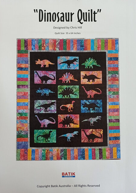 Dinosaur Quilt by Chris Hill