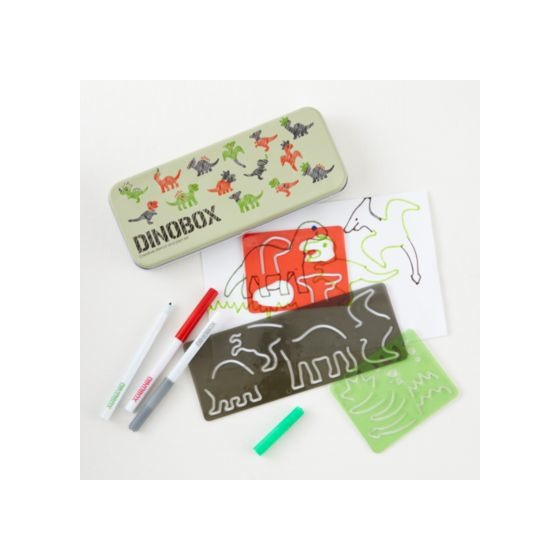 Dinosaur stencil art and craft box - spend hours inventing your own dinosaurs