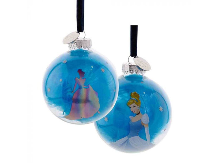 Disney 100 Christmas Glass Bauble Cinderella