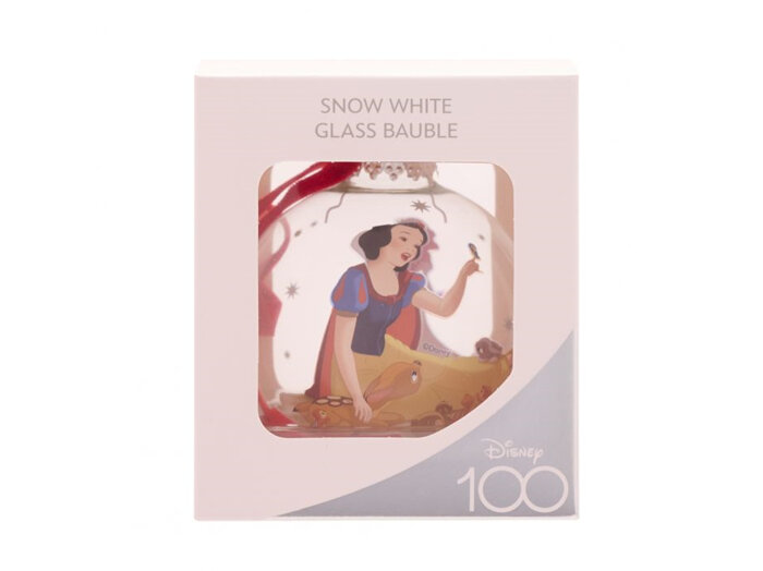 Disney 100 Christmas Glass Bauble Snow White princess