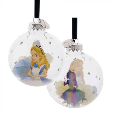 Disney 100 glass bauble Alice In Wonderland