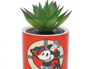 Disney 100 Mini Planter with Faux Plant Steamboat Willie Mickey Mouse