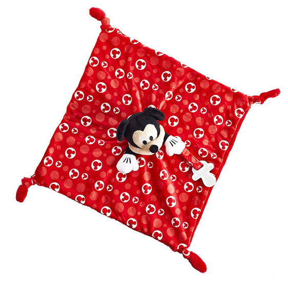 Disney Baby Mickey Mouse Plush Knotted Snuggle Blanky 35cm