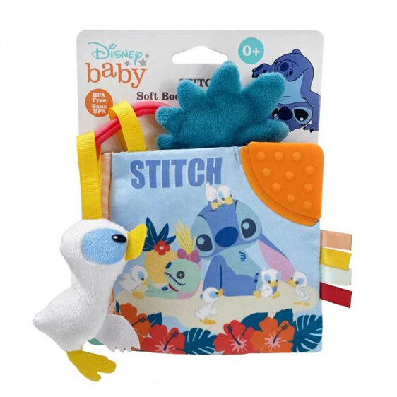 Disney Baby Stitch On-the-Go Soft Book baby stroller toddler
