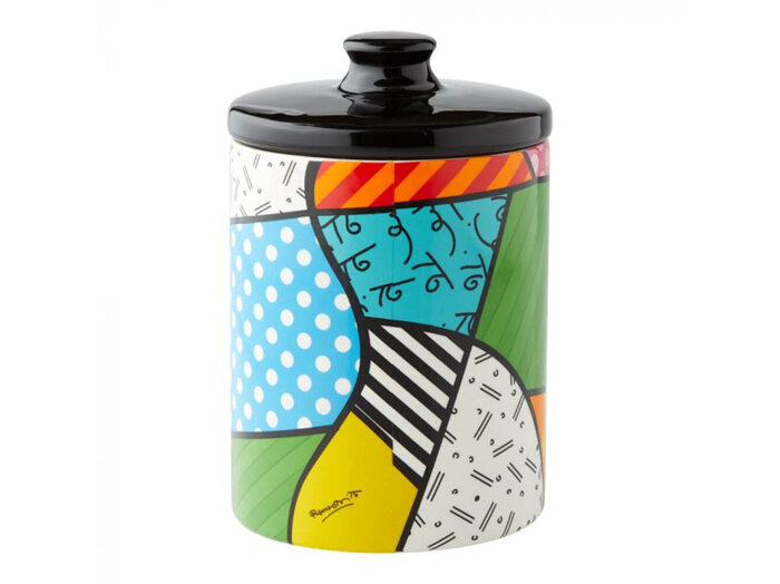 Disney by Britto Mickey & Pluto Canister Small stoneware collectible