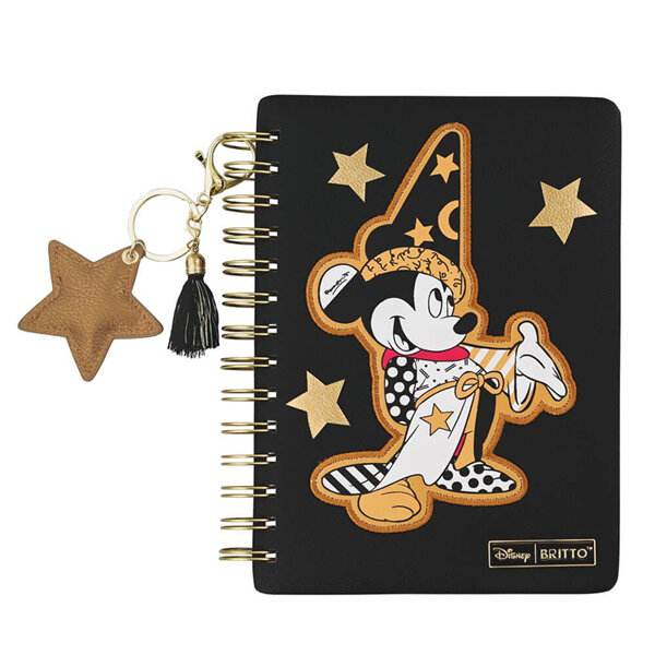 Disney by Britto Midas Deluxe Spiral Notebook Sorcerer Mickey