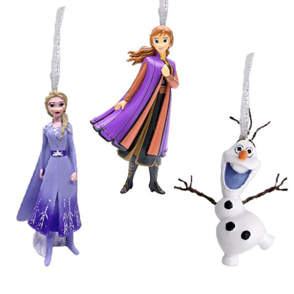 Disney Christmas Frozen 3D Hanging Decoration Set Elsa Anna & Olaf