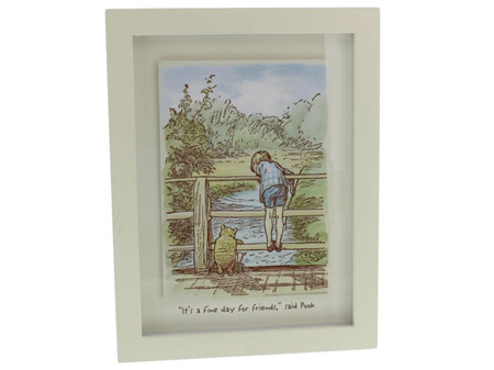 Disney Classic Winnie the Pooh Wall Plaque Fine Day for Friends