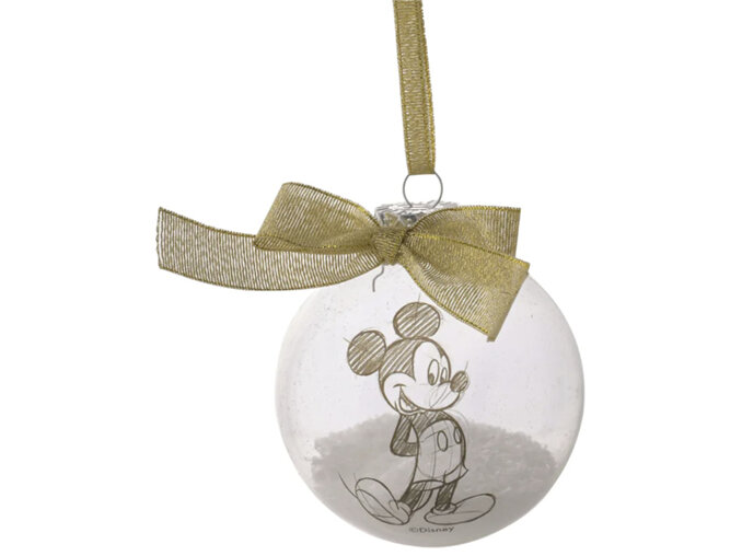 Disney Collectible Set of 2 Baubles : Mickey & Minnie Mouse
