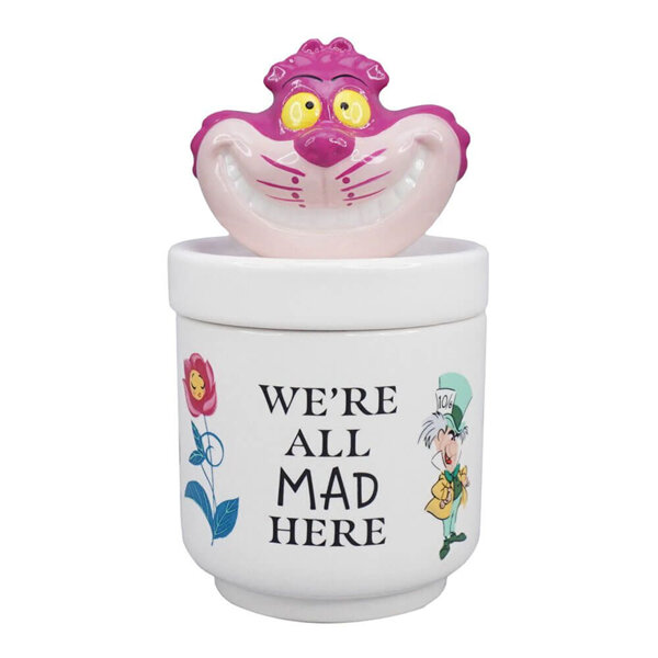 Disney Collector's Ceramic Jar Trinket Box Alice in Wonderland 13cm