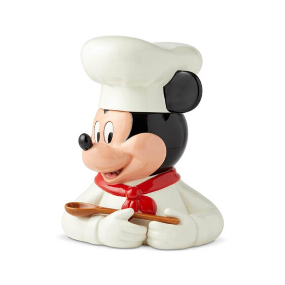 Disney Cookie Jar Mickey Mouse Chef spoon ceramic kitchen home
