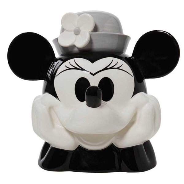 Disney Cookie Jar Minnie Mouse Black & White
