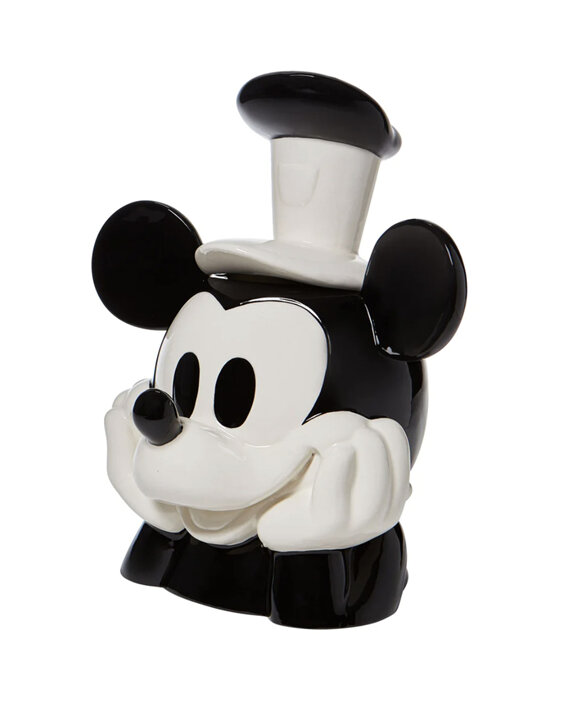 Disney Cookie Jar Steamboat Willie Mickey Mouse Ceramic Kitchen Tableware
