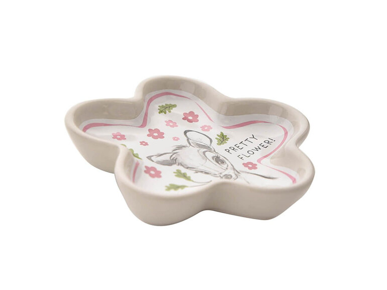 Disney Home: Bambi Set of 2 Ceramic Trinket Dishes thumper flowers