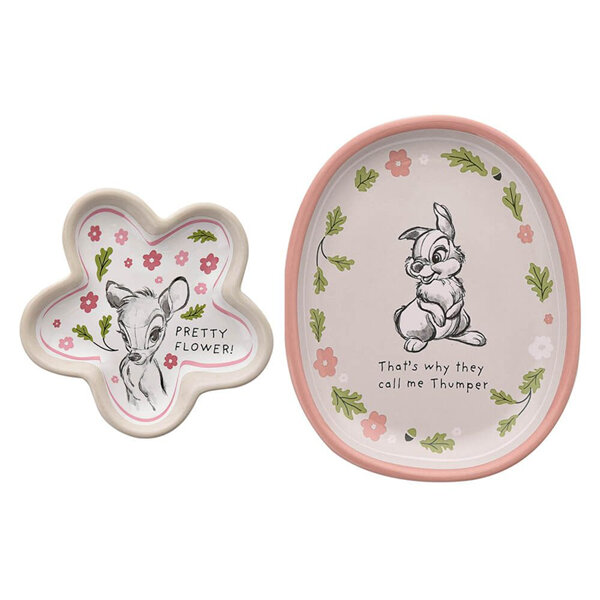 Disney Home: Bambi Set of 2 Ceramic Trinket Dishes