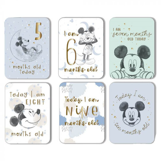 Disney Milestone Cards Mickey Mouse 24 baby first blue