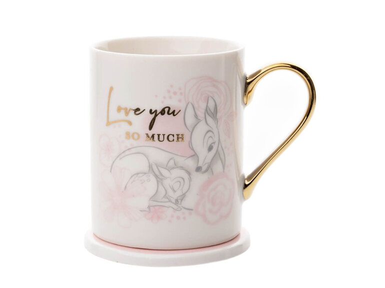 Disney Mug and Coaster Set Bambi Love You So Much deer