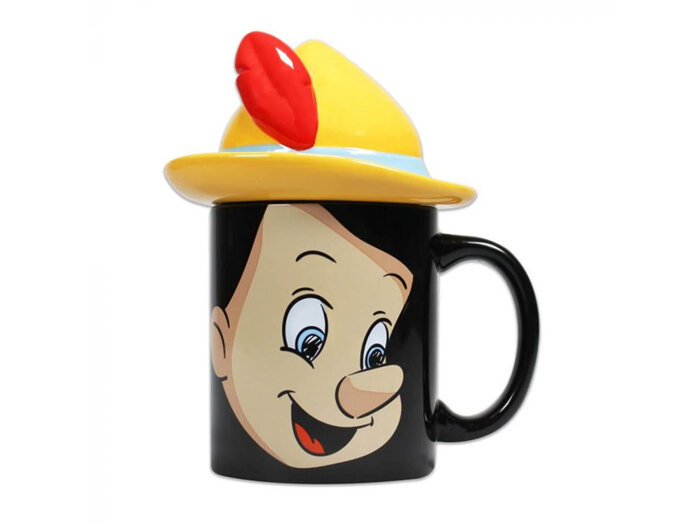 Disney Pinocchio Shaped Mug with Lid