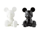 Disney Salt & Pepper Shaker Set Mickey Mouse Black & White