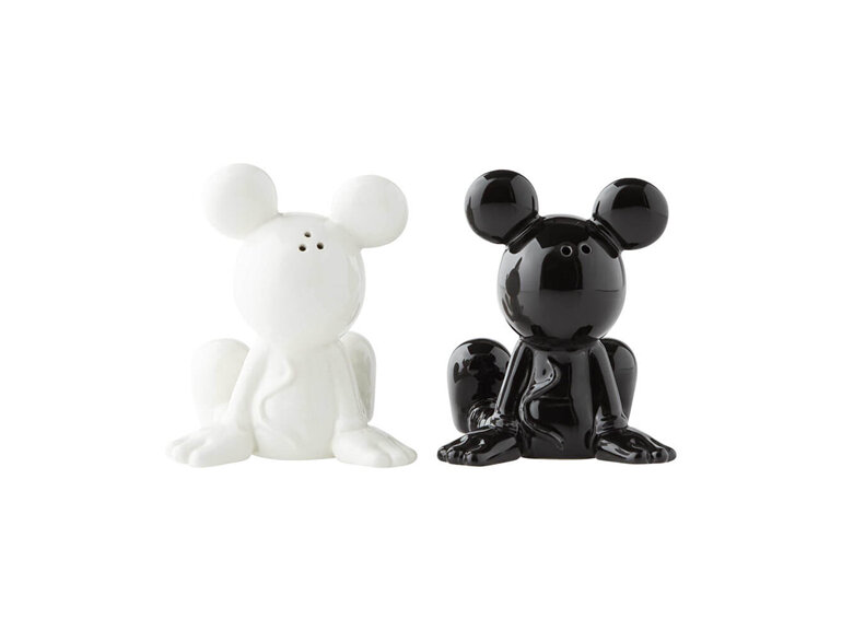 Disney Salt & Pepper Shaker Set Mickey Mouse Black & White