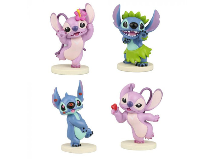 Disney Stitch Angel with Heart  mini figurine Lilo collectible gift